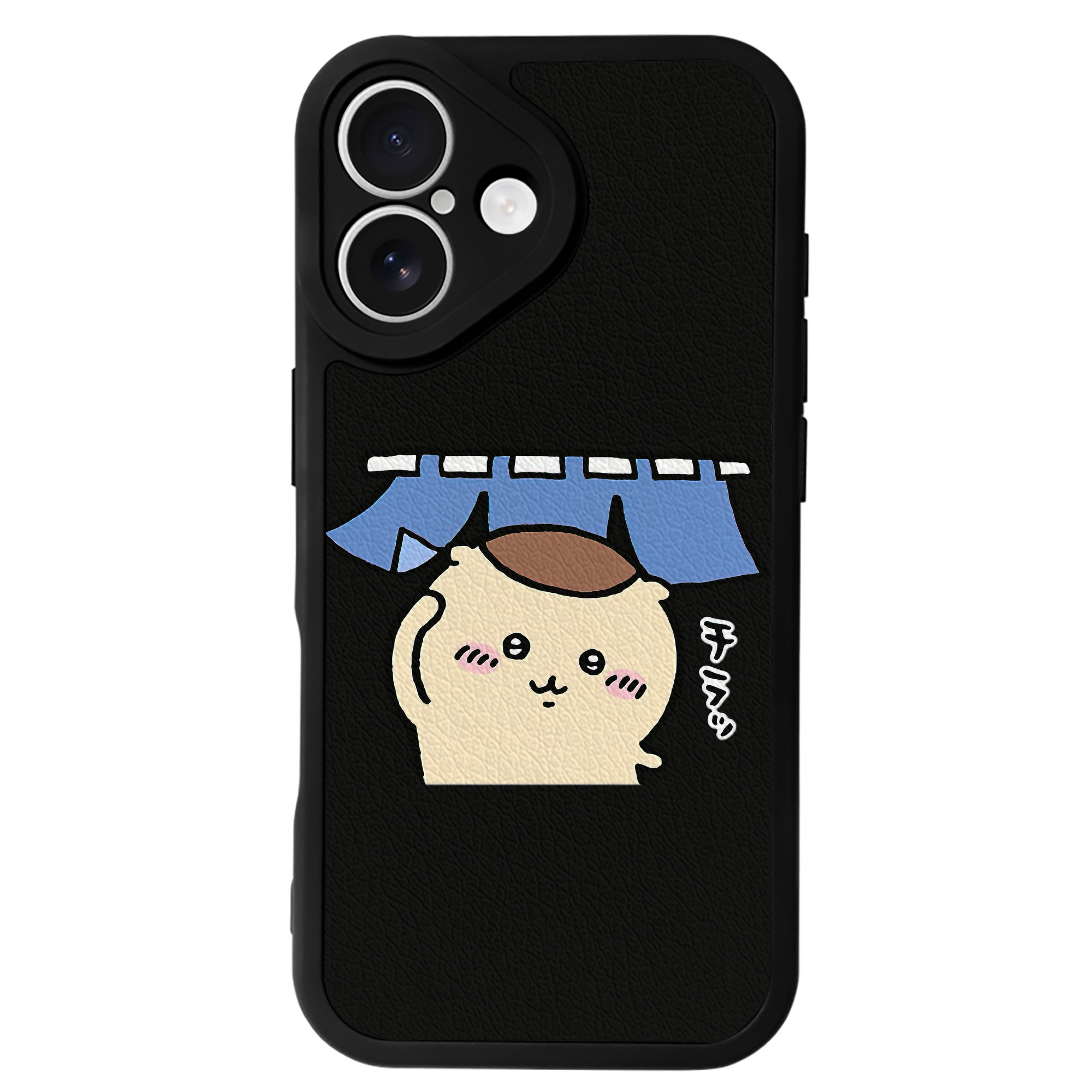 （画像用） ちいかわ くりまんじゅう Chii-kawa kuri manjū 【iPhone 16シリーズ対応】シリコンスマホケース（レザー調） 材質：シリコン